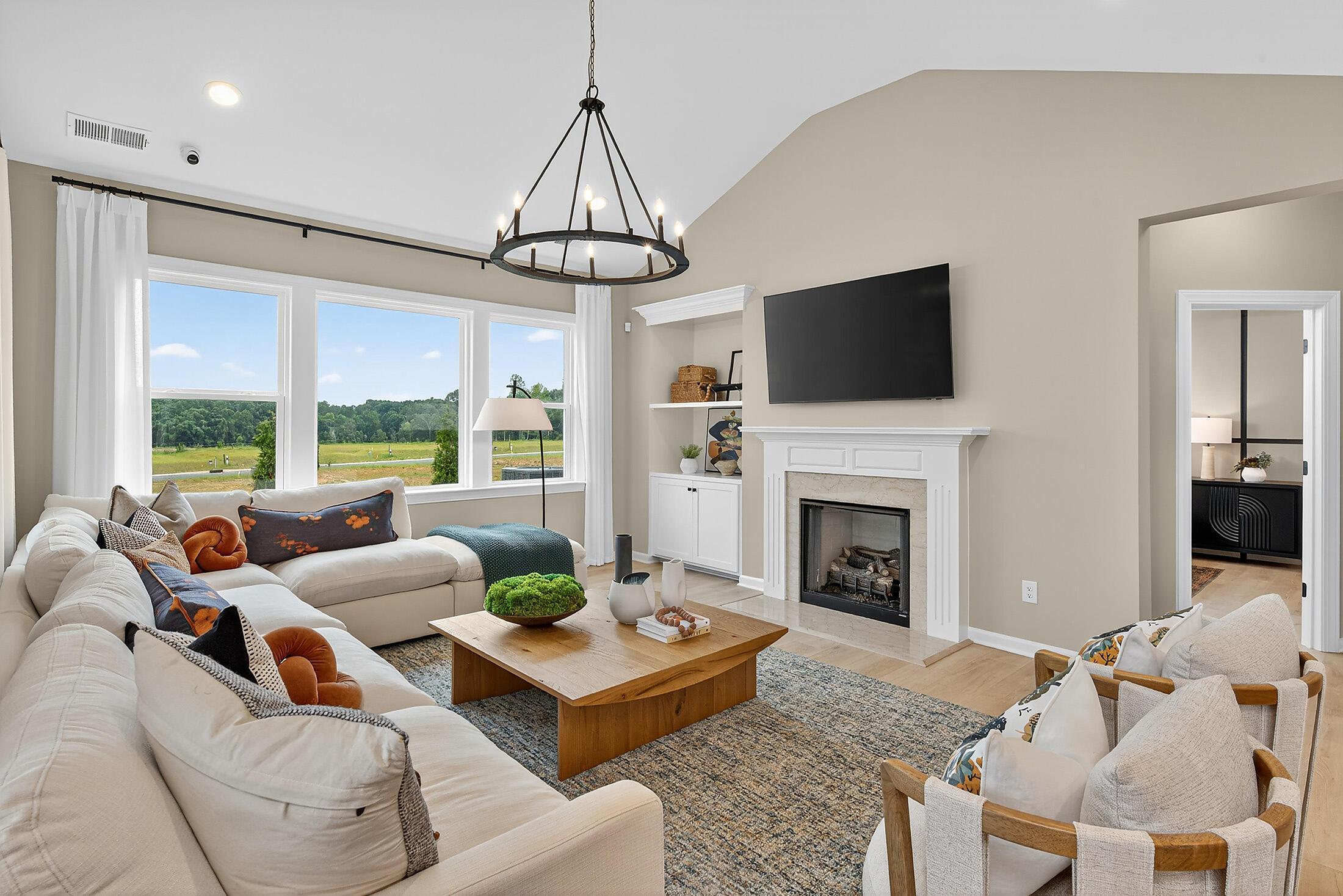 Family Room - opt fireplace & built-ins