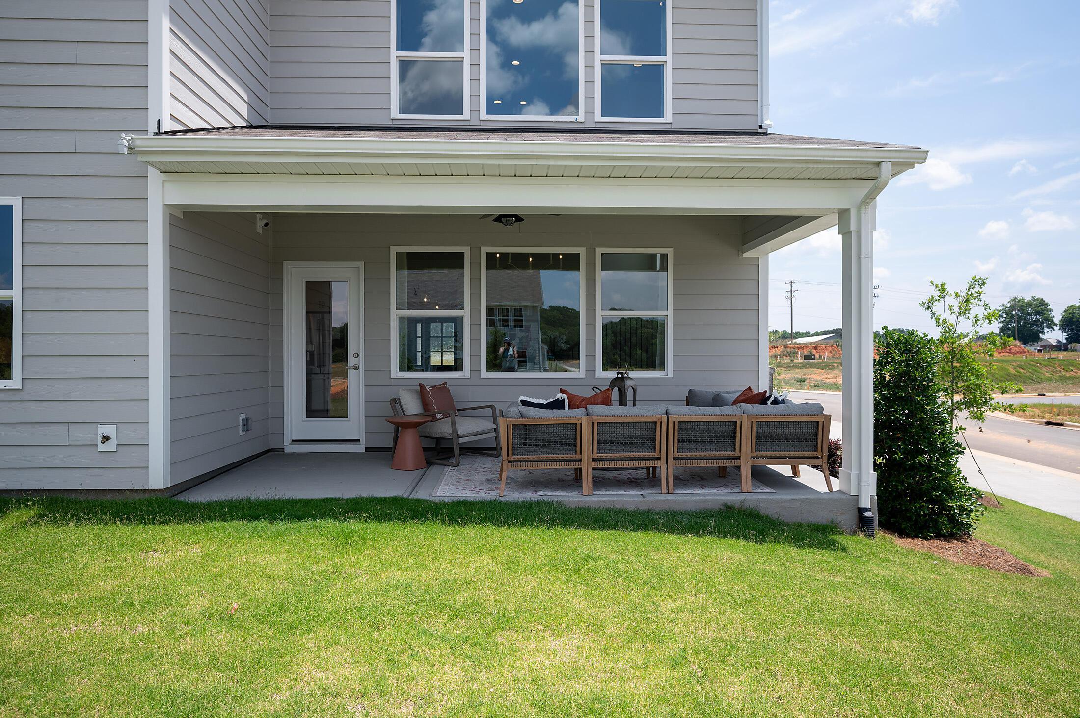 Optional rear covered porch