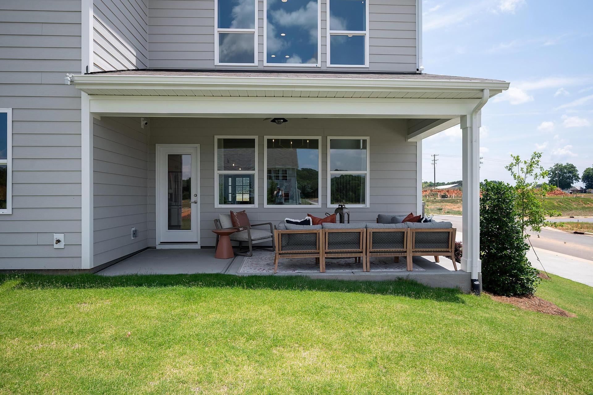 Optional rear covered porch