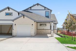 The Edgewater: Carport - Villas at Rowe: Pflugerville, Texas - Empire Homes