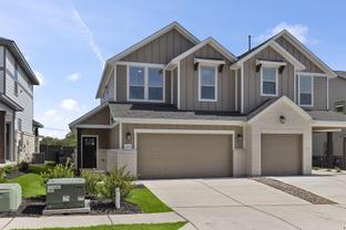 The Abbey: Garage - Villas at Rowe: Pflugerville, Texas - Empire Homes