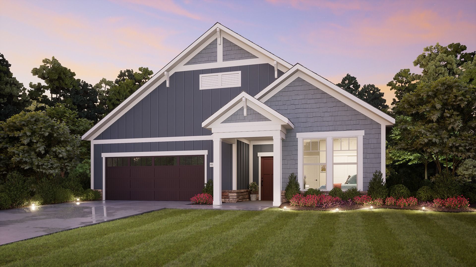 Portico - The Courtyards on Cubbage: Westerville, Ohio - Epcon Communities