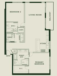 Two Bedrooms - Delyla: Los Angeles, California - ETCO Homes