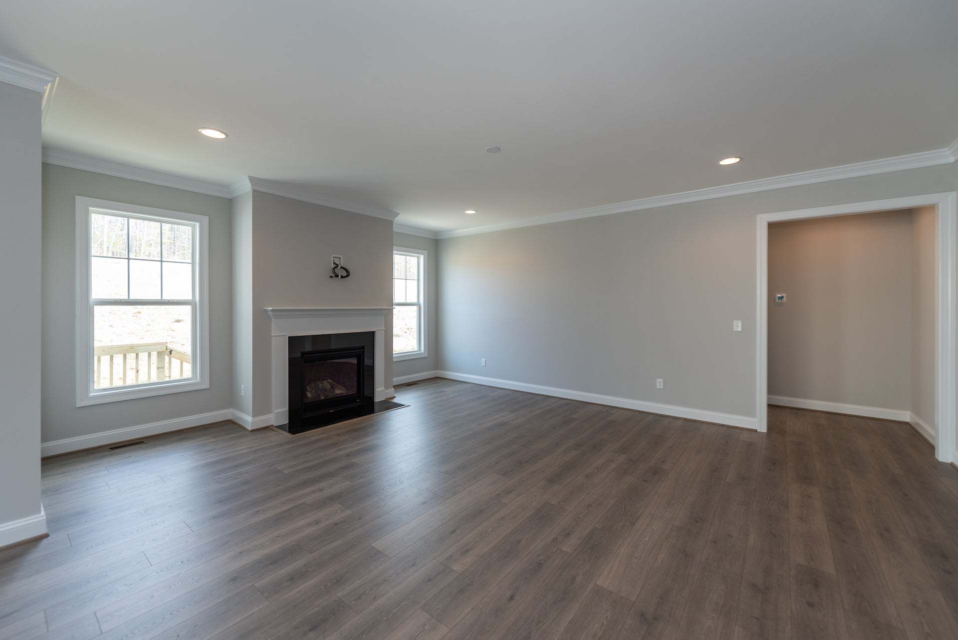 Corvallis Family Room with Fireplace