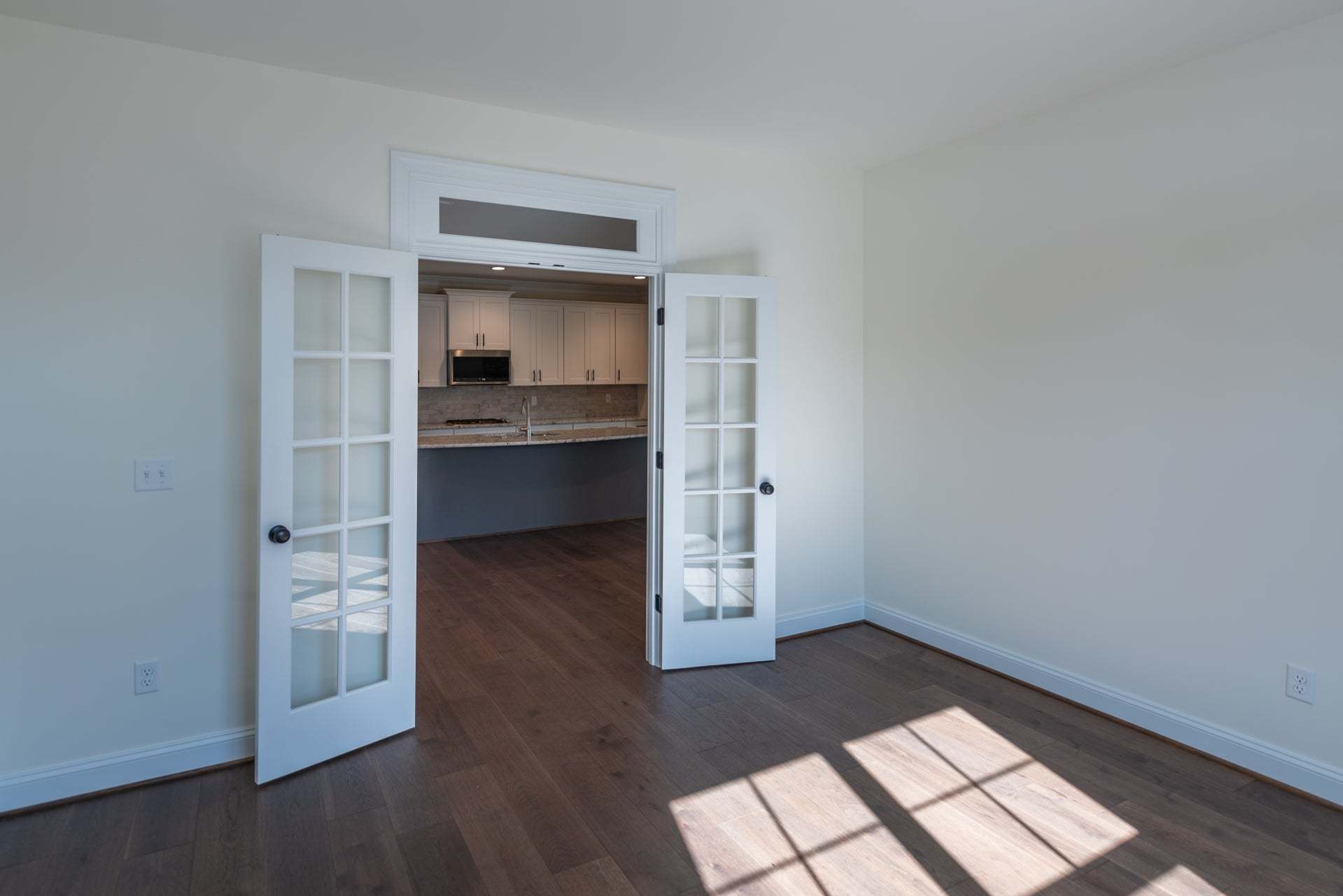 Fulton Terrace Den with French Doors