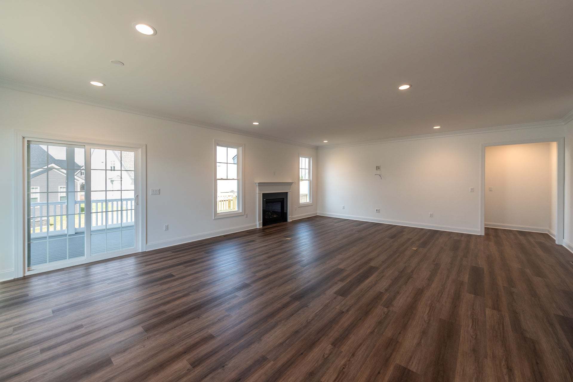 Corvallis Family Room with Screened Porch