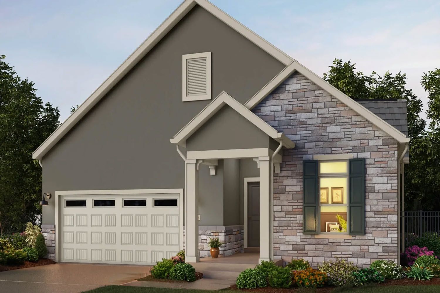 Portico Plan at The Courtyards at Lupton Village in Fort Lupton, CO by