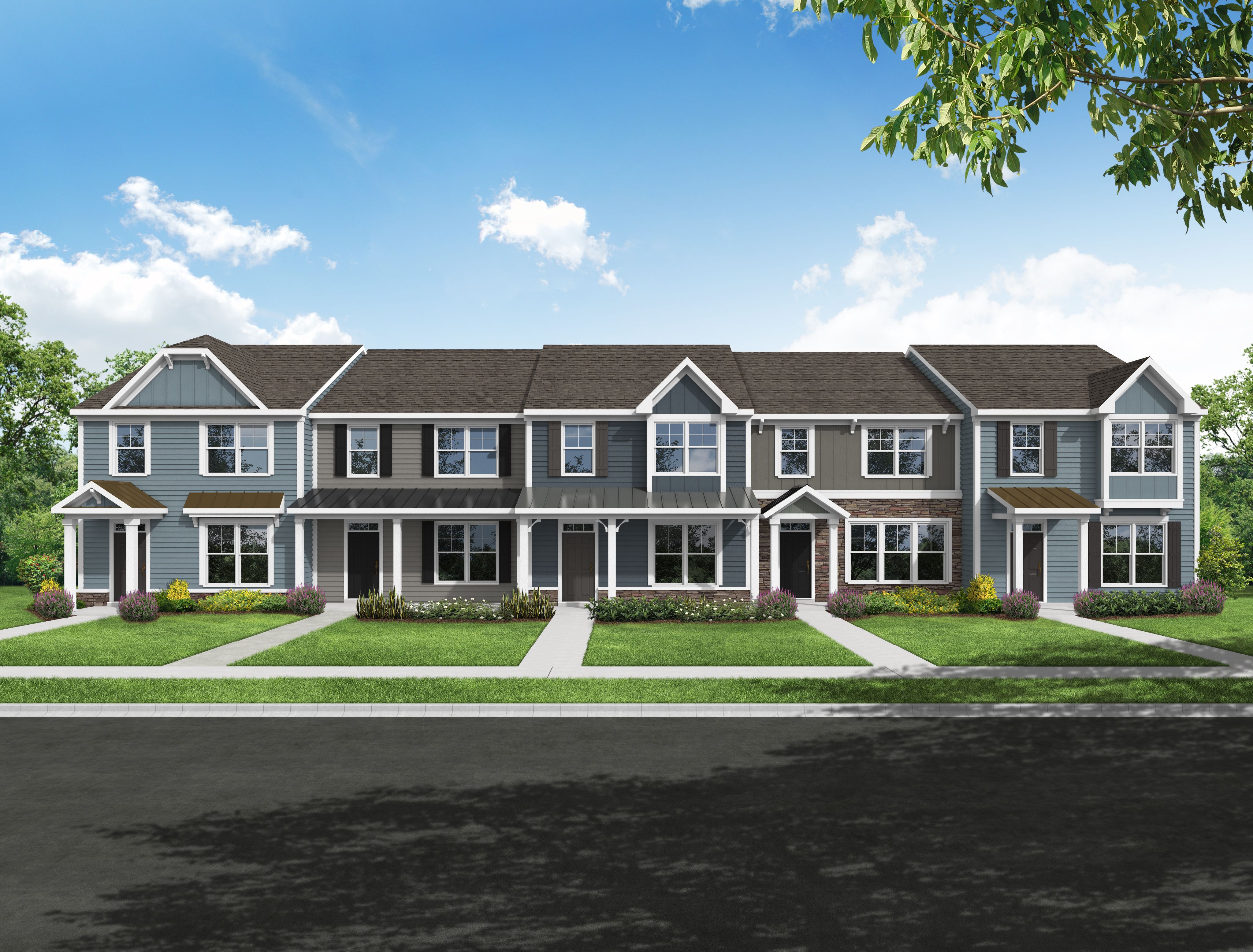 Bryton Crossing Townhomes por Eastwood Homes en Charlotte North Carolina