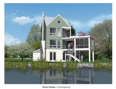 Tower Home – Contemporary Floor Plan - Custom & Coastal Homes