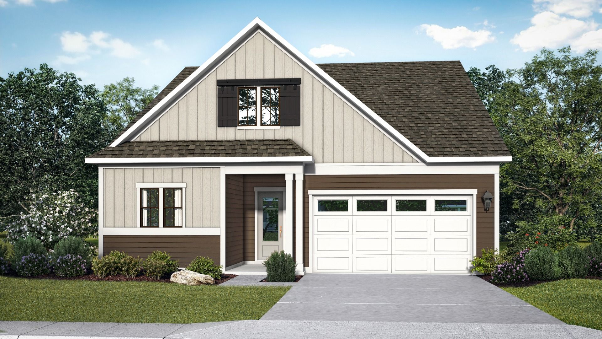 Farmhouse Elevation for the Adventurer Plan by DBR Homes in Fort Mill, SC