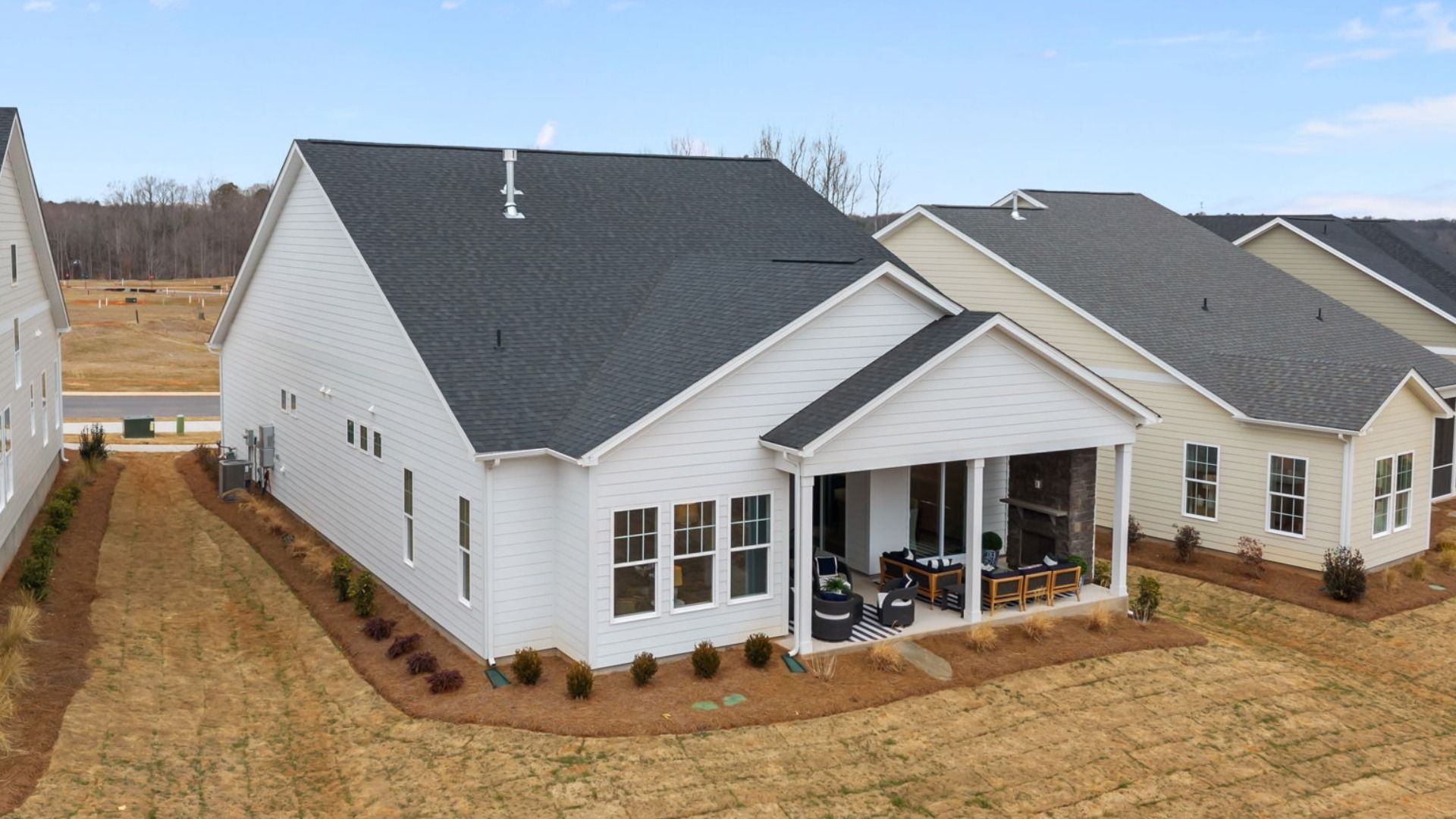 The Adventurer Plan by DBR Homes with a spacious rear porch in Fort Mill, SC