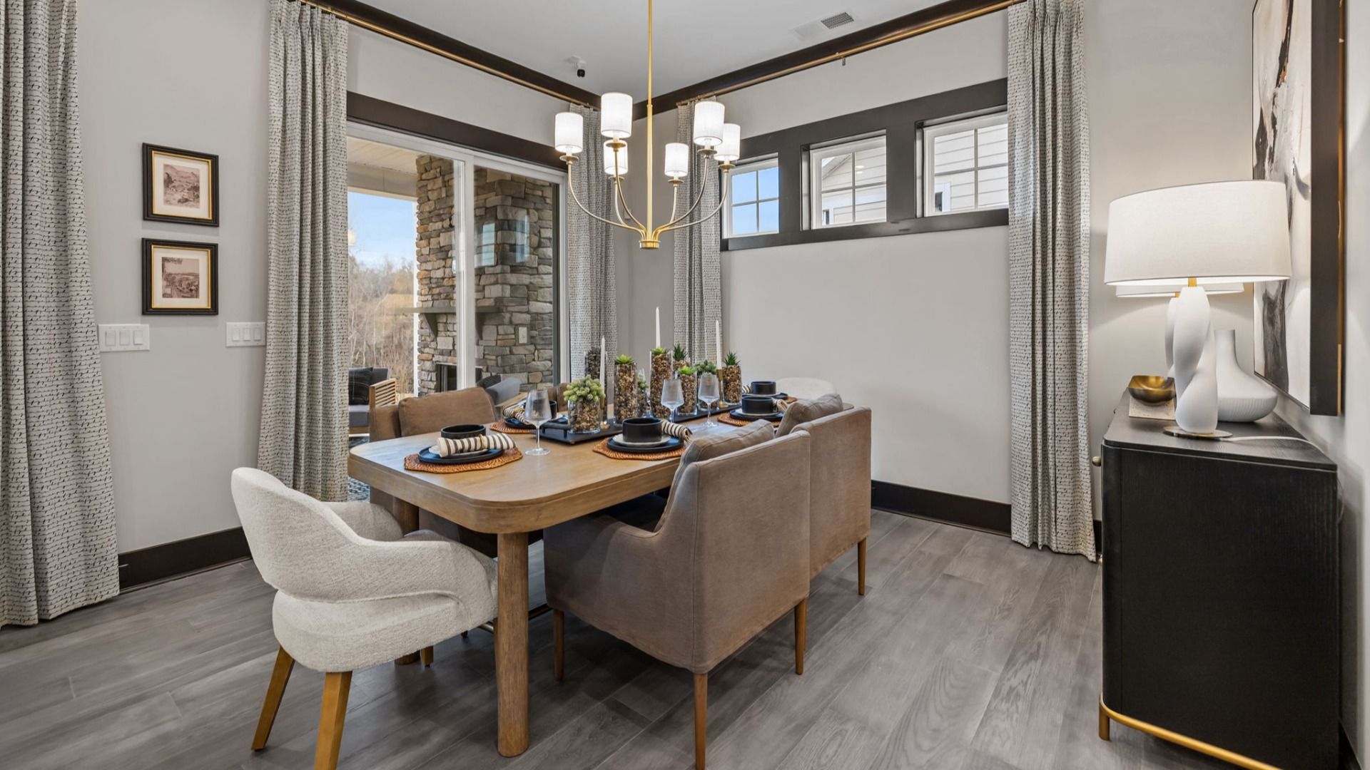 The Enthusiast Plan by DBR Homes dining area in Fort Mill, SC.