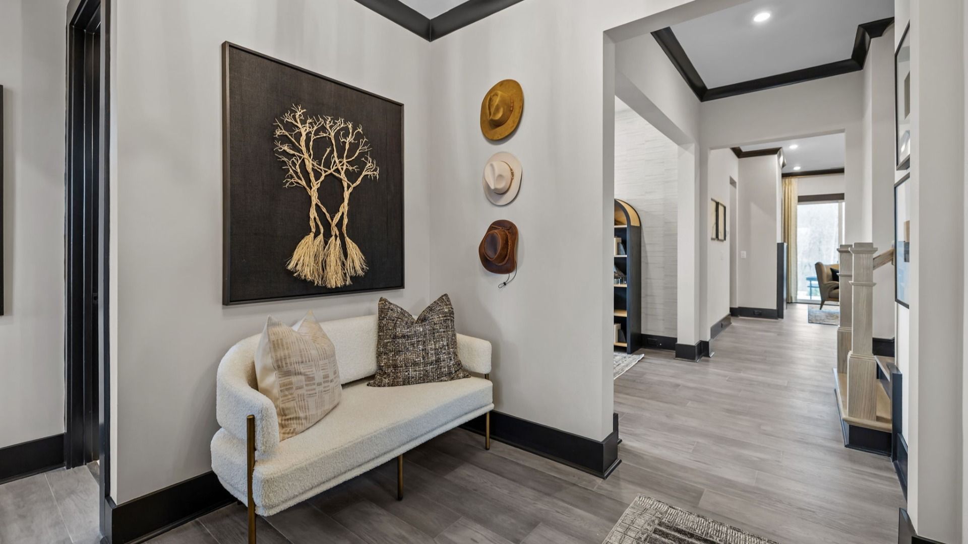 The Enthusiast Plan by DBR Homes a modern home entryway in Fort Mill, SC