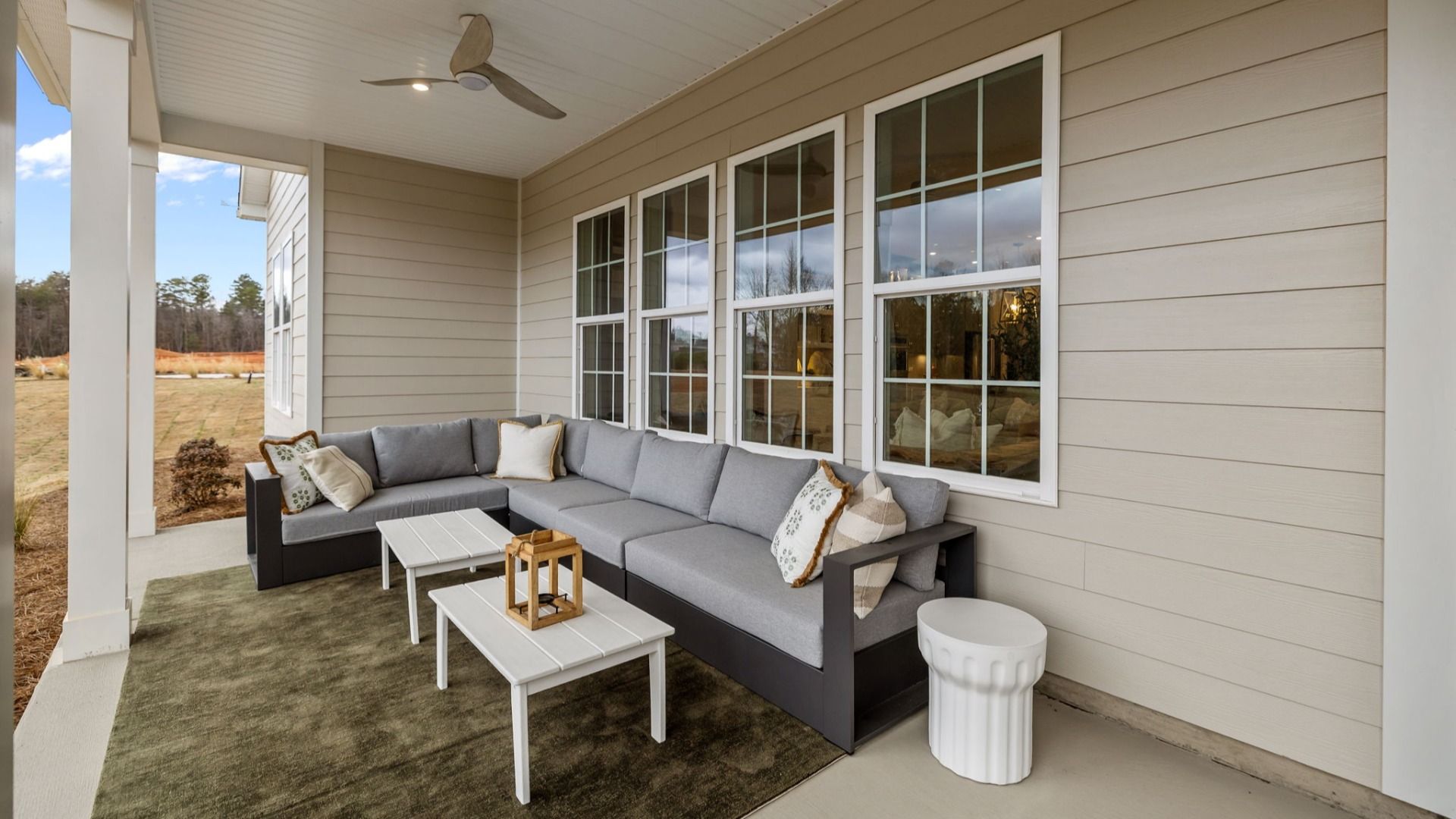 The Inspire Plan by DBR Homes with a spacious rear porch in Fort Mill, SC