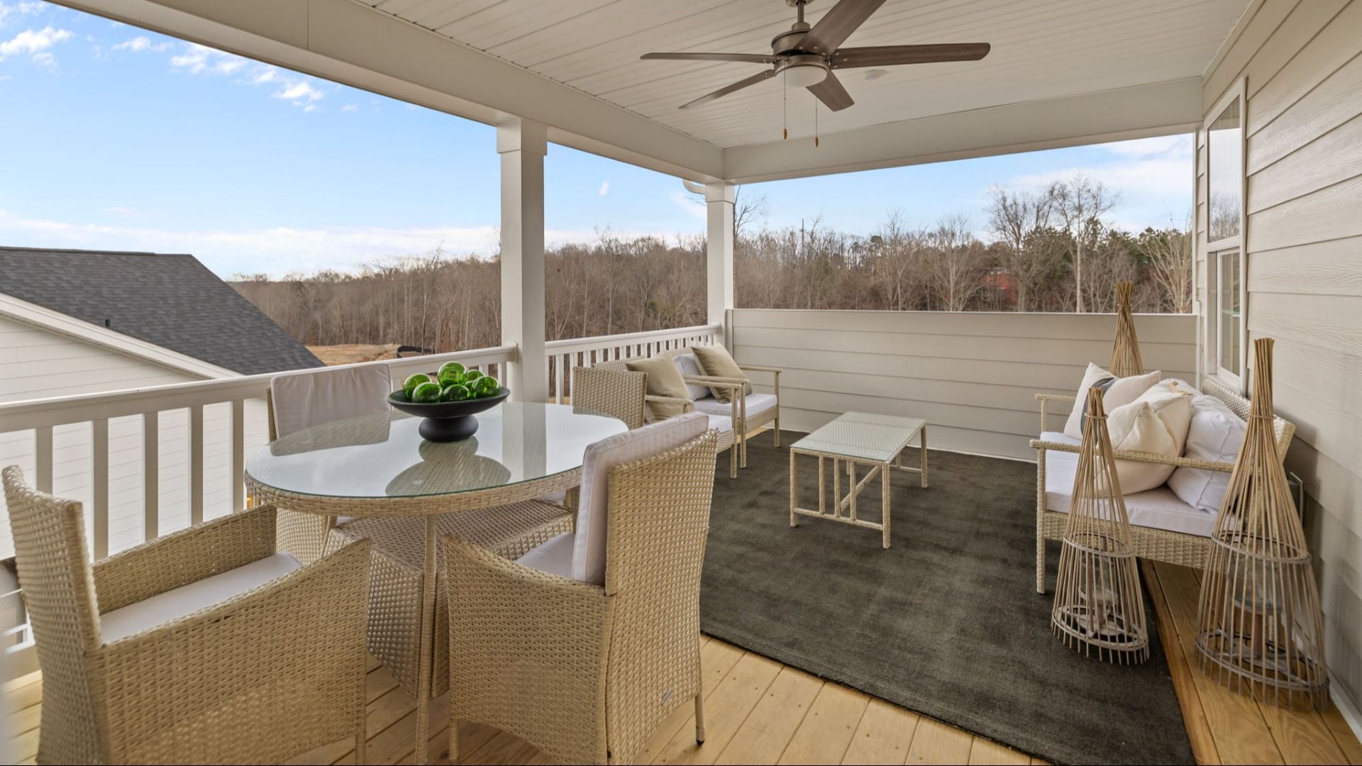 The Inspire Plan by DBR Homes upstairs balcony in Fort Mill, SC