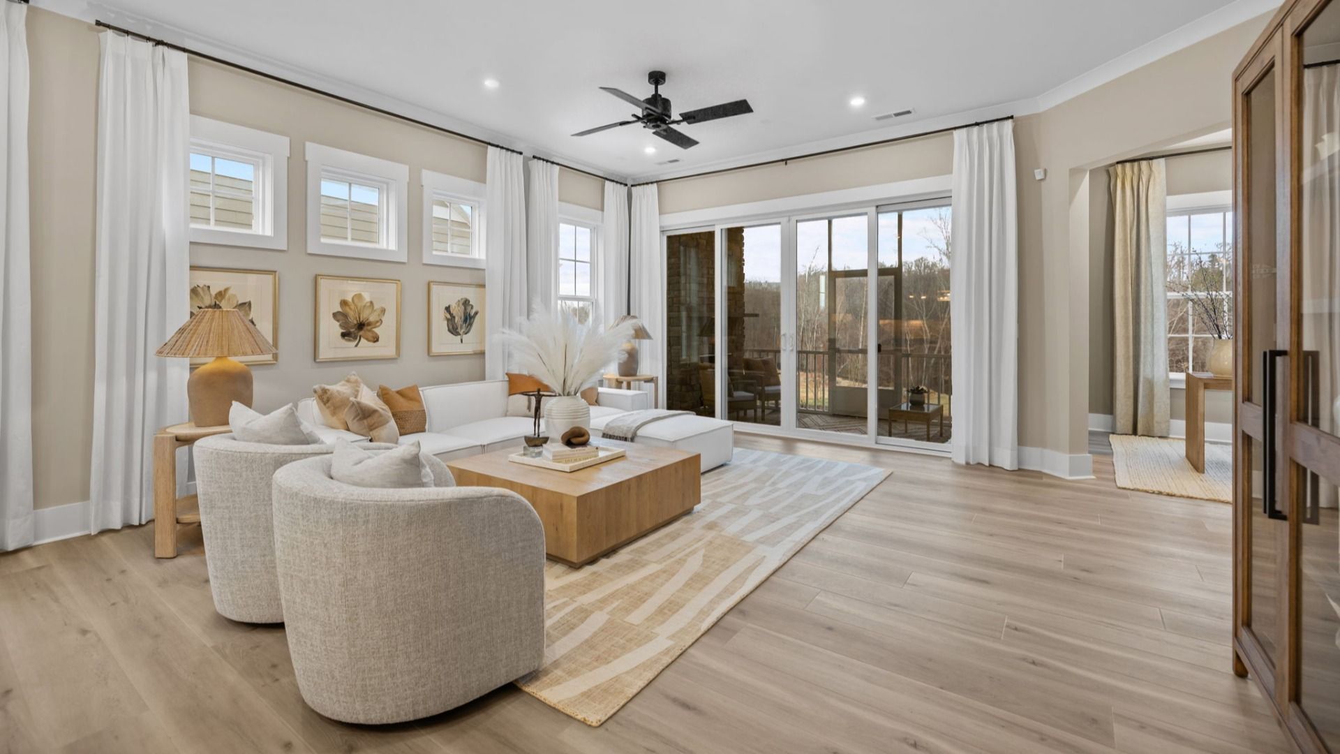 The Virtuoso Plan by DBR Homes spacious living area in Fort Mill, SC.