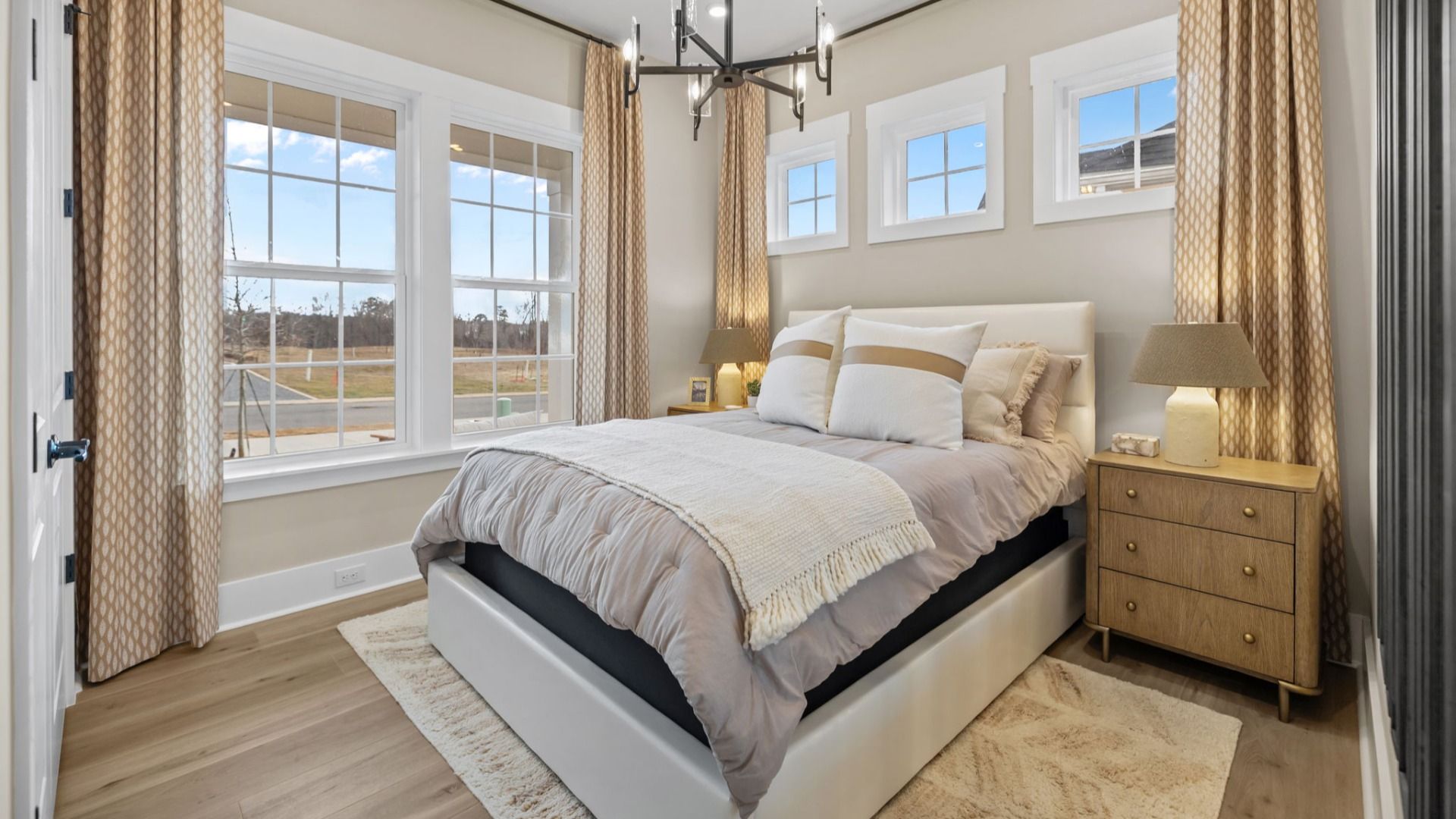 The Virtuoso Plan by DBR Homes with a secondary bedroom in Fort Mill, SC.