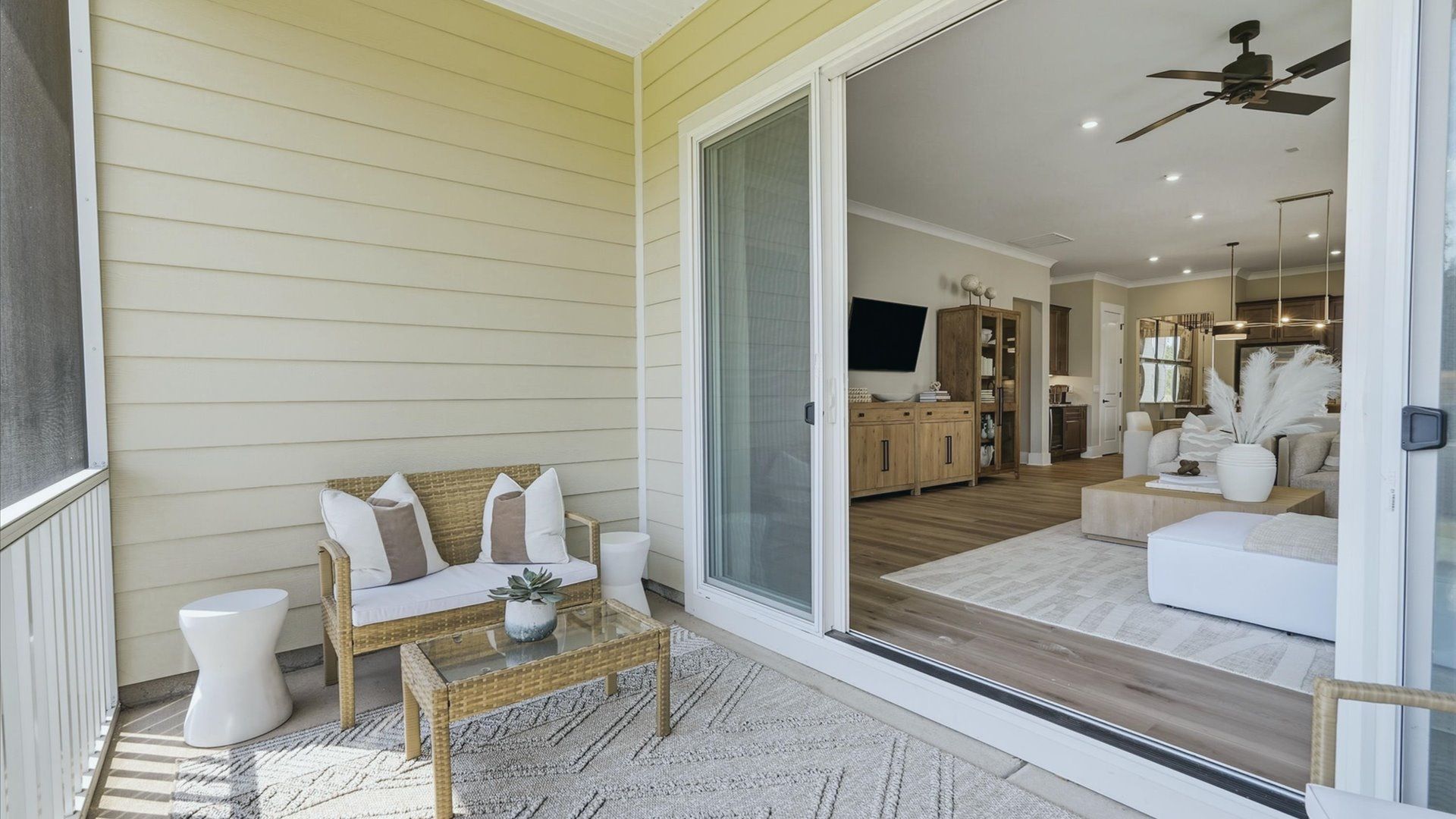 The Virtuoso by DRB Homes Elevate in Brook Run Fort Mill, SC -Rear Porch