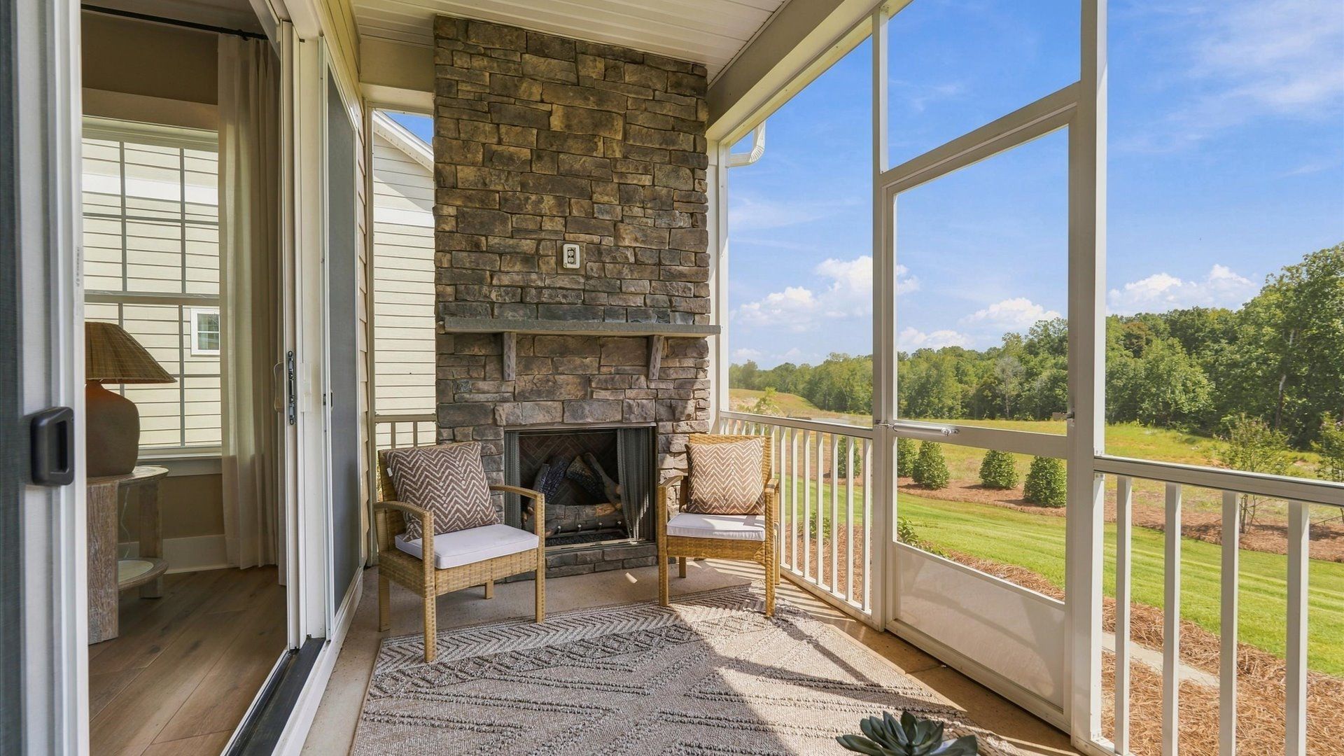 The Virtuoso by DRB Homes Elevate in Brook Run Fort Mill, SC -Rear Screened Porch