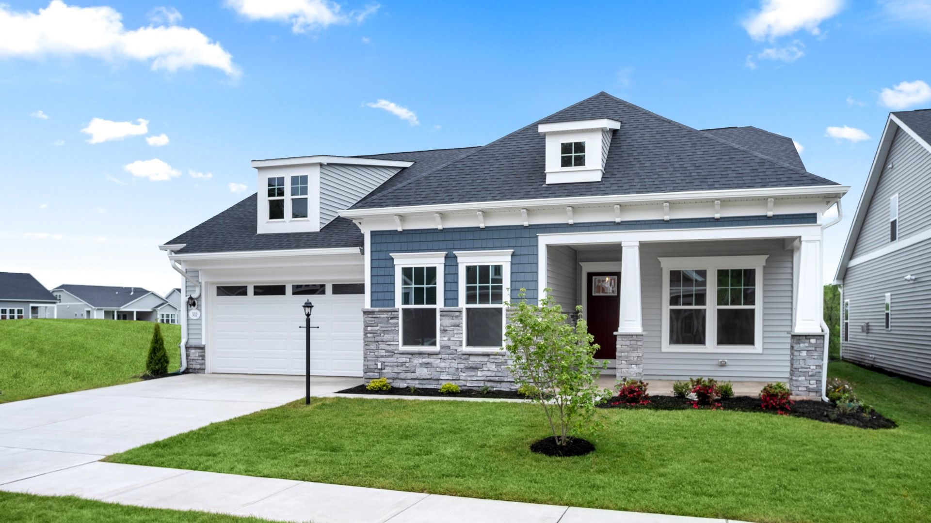 The Haven floor plan by DRB Elevate features a stylish and eye catching one-level home.
