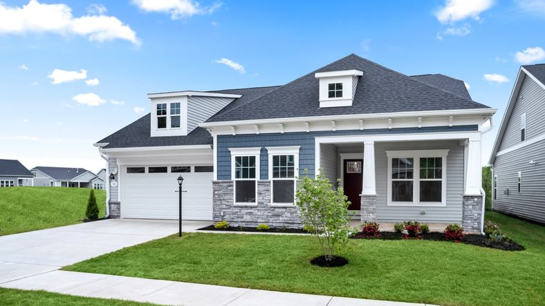The Haven floor plan by DRB Elevate features a stylish and eye catching one-level home.