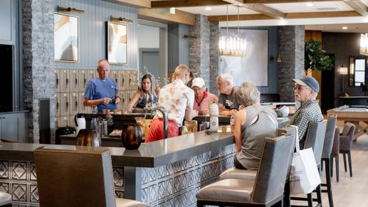 Enjoy Amblebrook’s social events and the clubhouse bar, a lively space for gathering with friends.