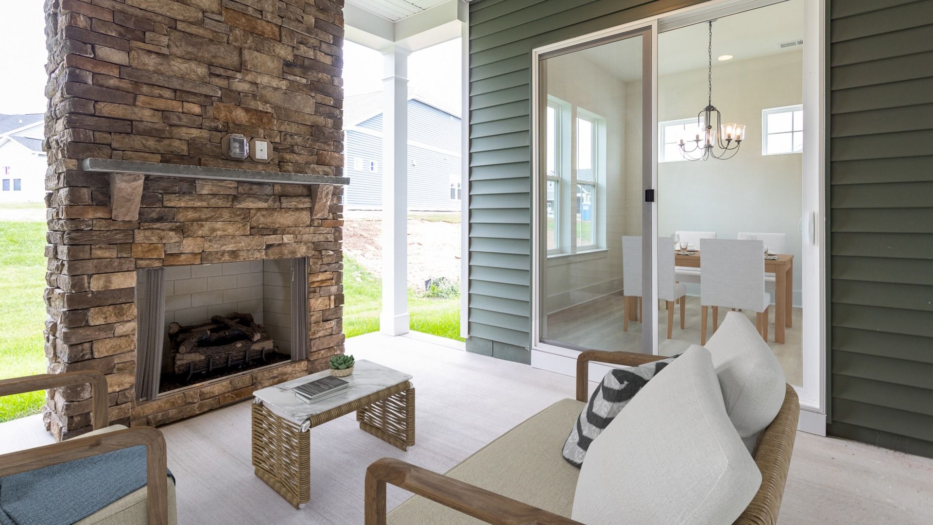 The outdoor patio of the DRB Elevate Adventurer floor plan is the ideal space for outdoor comfort.
