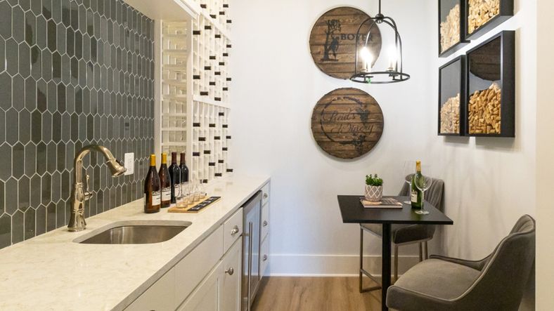 The Elevate Room in the Virtuoso floor plan offers a flexible space for displaying interests.