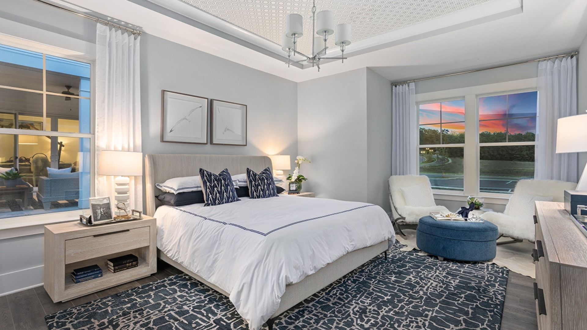 The owner’s suite in the DRB Elevate Unity floor plan is a comfortable space with elegant details.