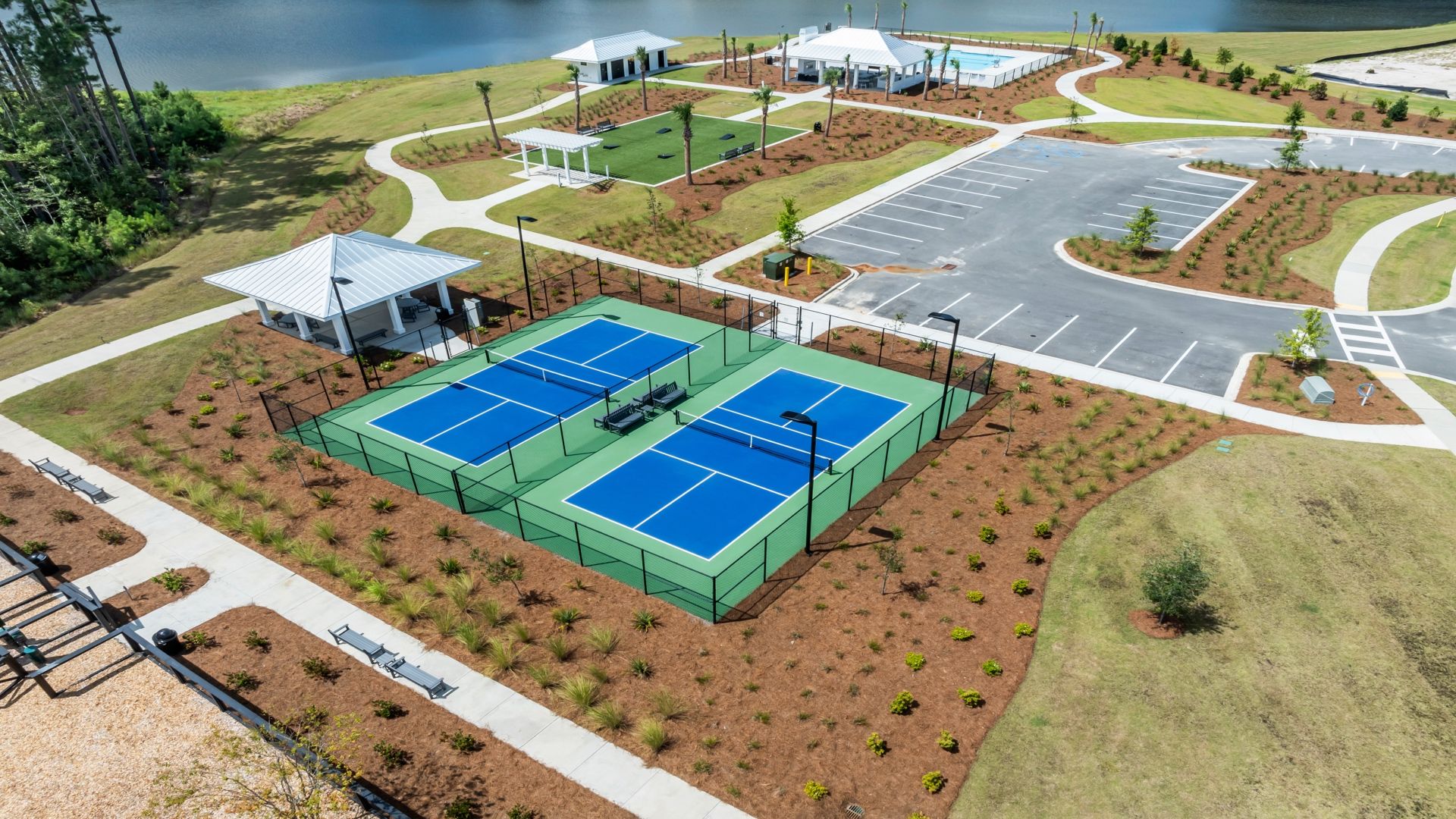Enjoy friendly matches on the pickleball courts at Summerwind Crossing in Summerville, SC.