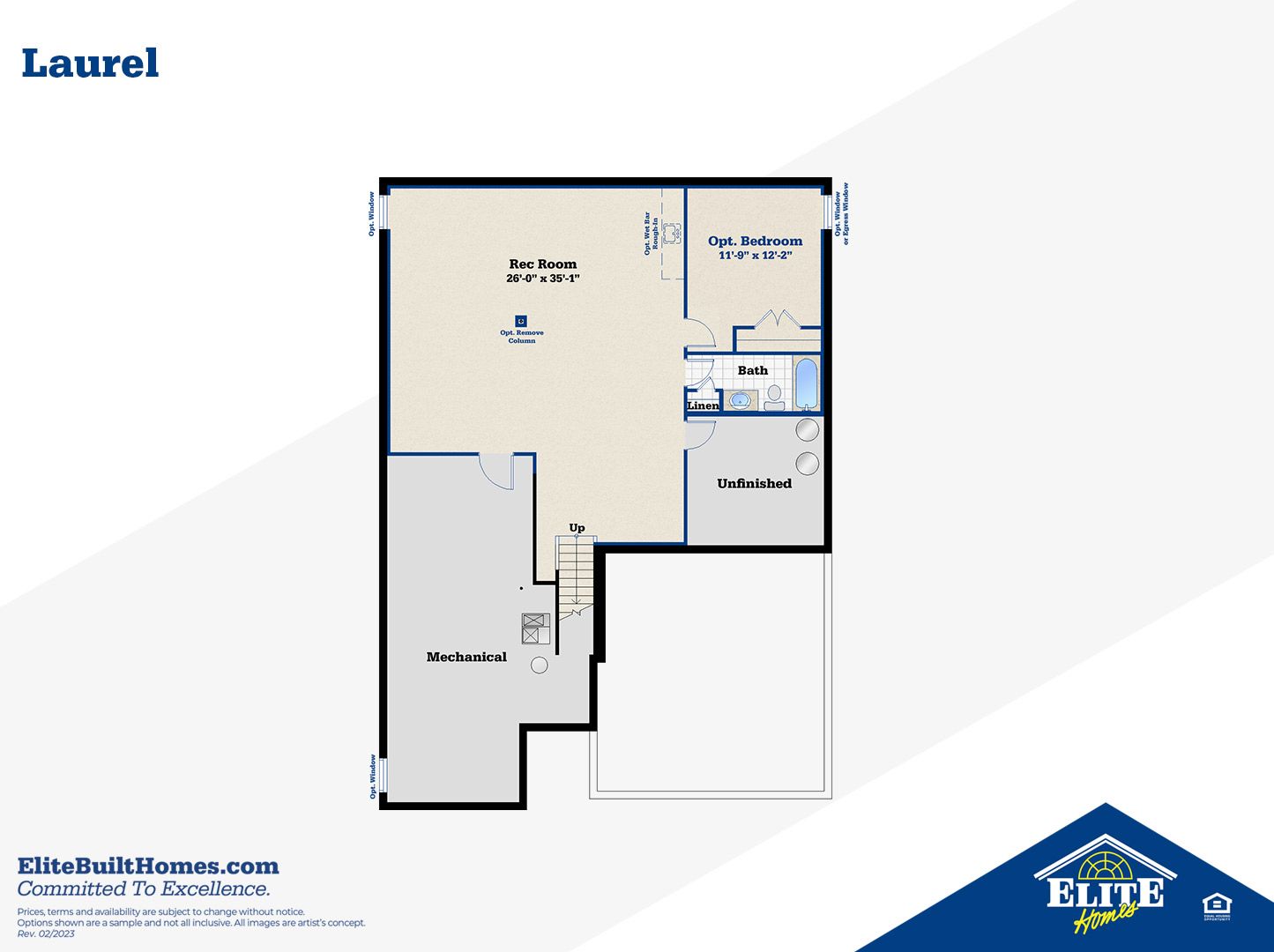 Optional Finished Lower Level