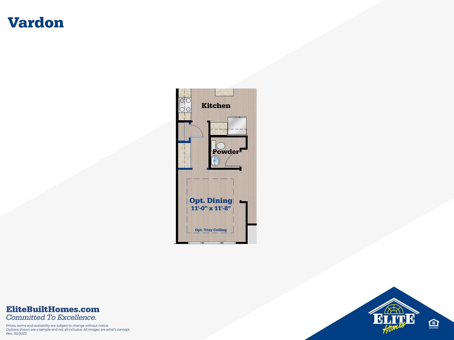 Optional Main Level Dining Room