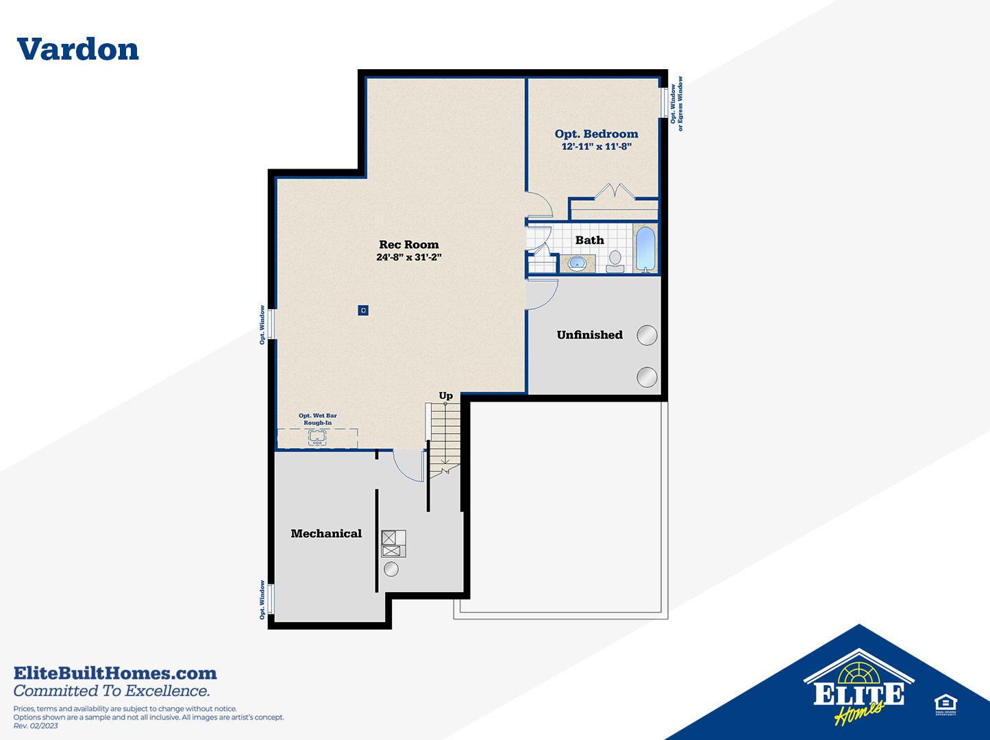 Optional Finished Lower Level
