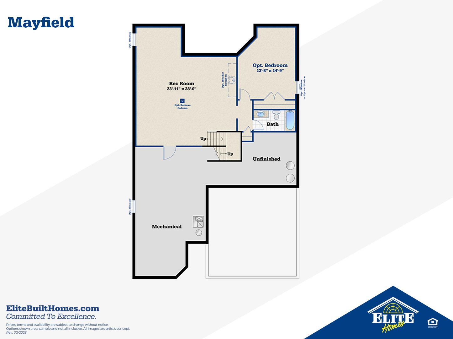 Optional Finished Lower Level