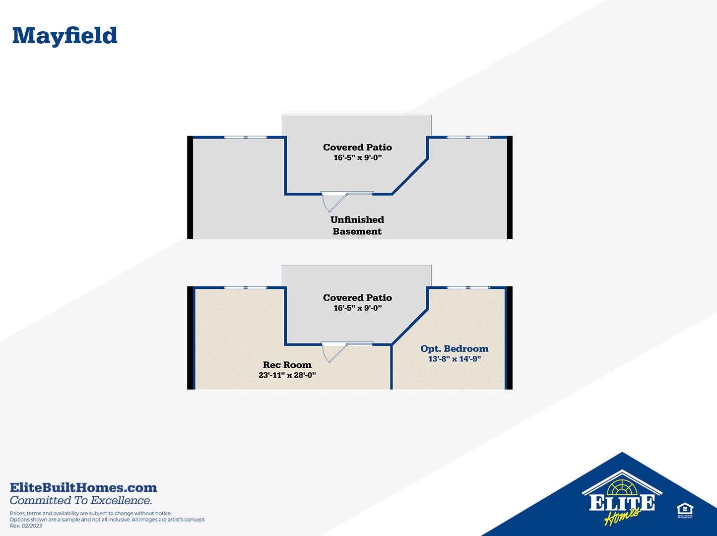 Optional Walkout Lower Level