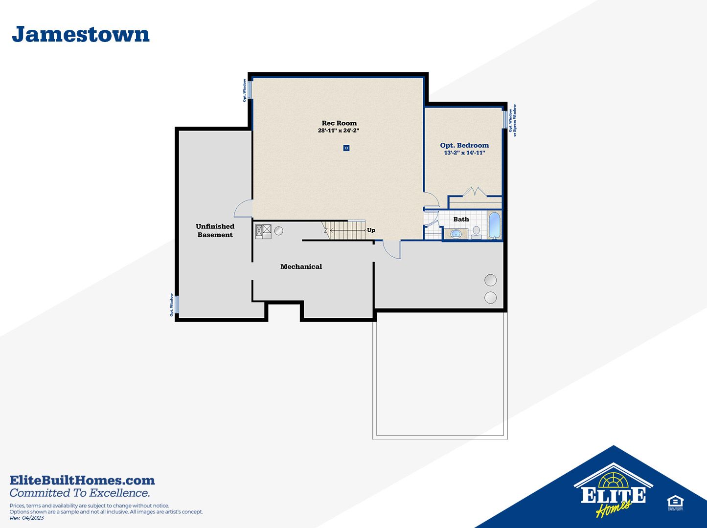 Optional Finished Lower Level