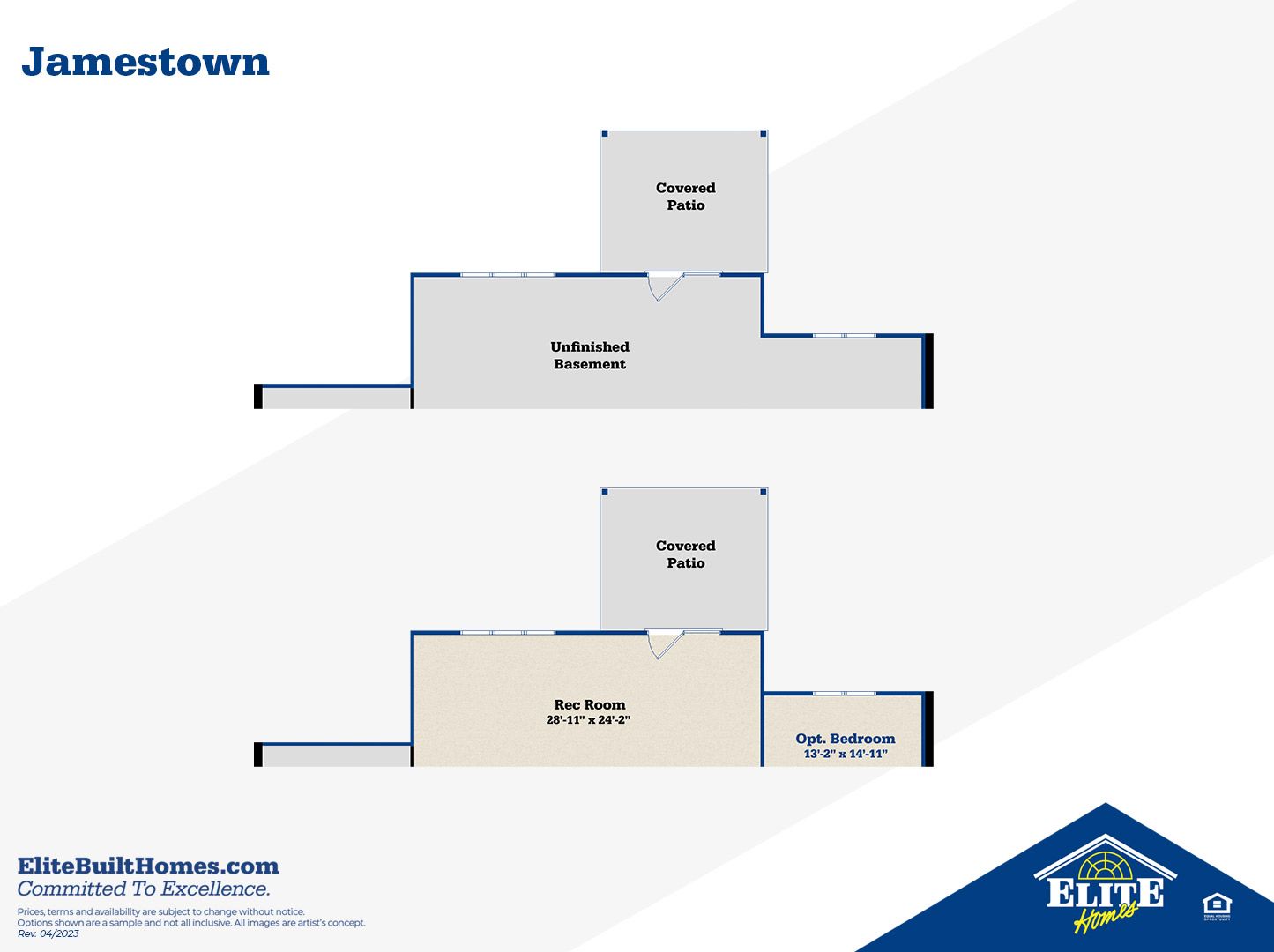 Optional Walkout Lower Level