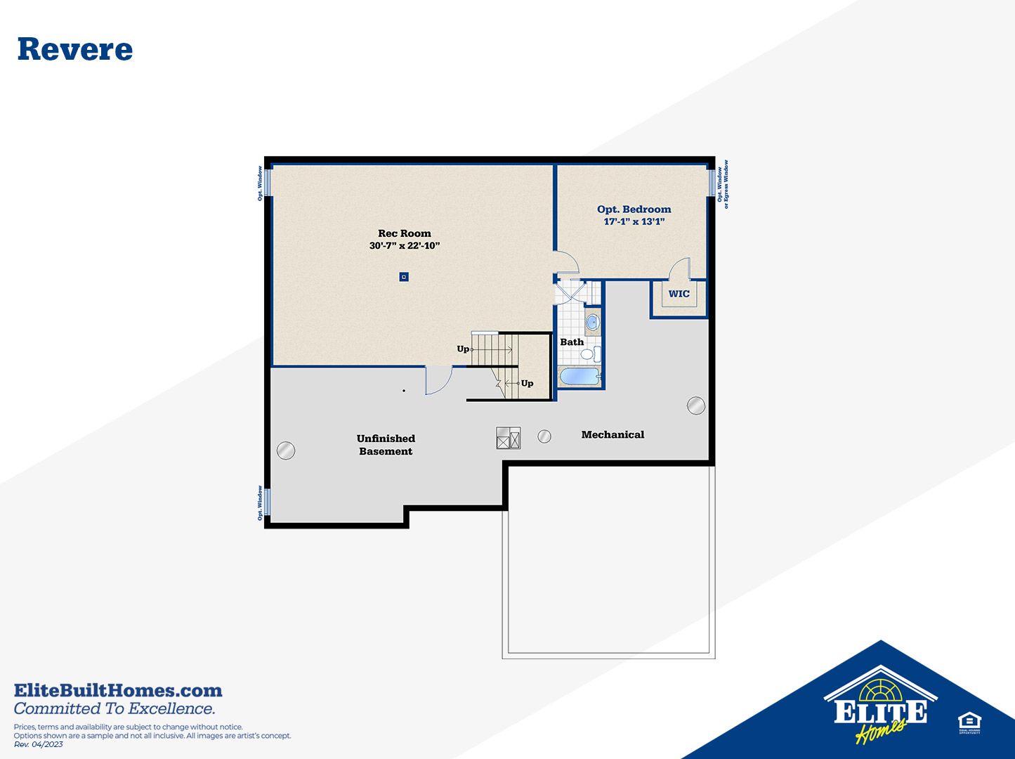 Optional Finished Lower Level