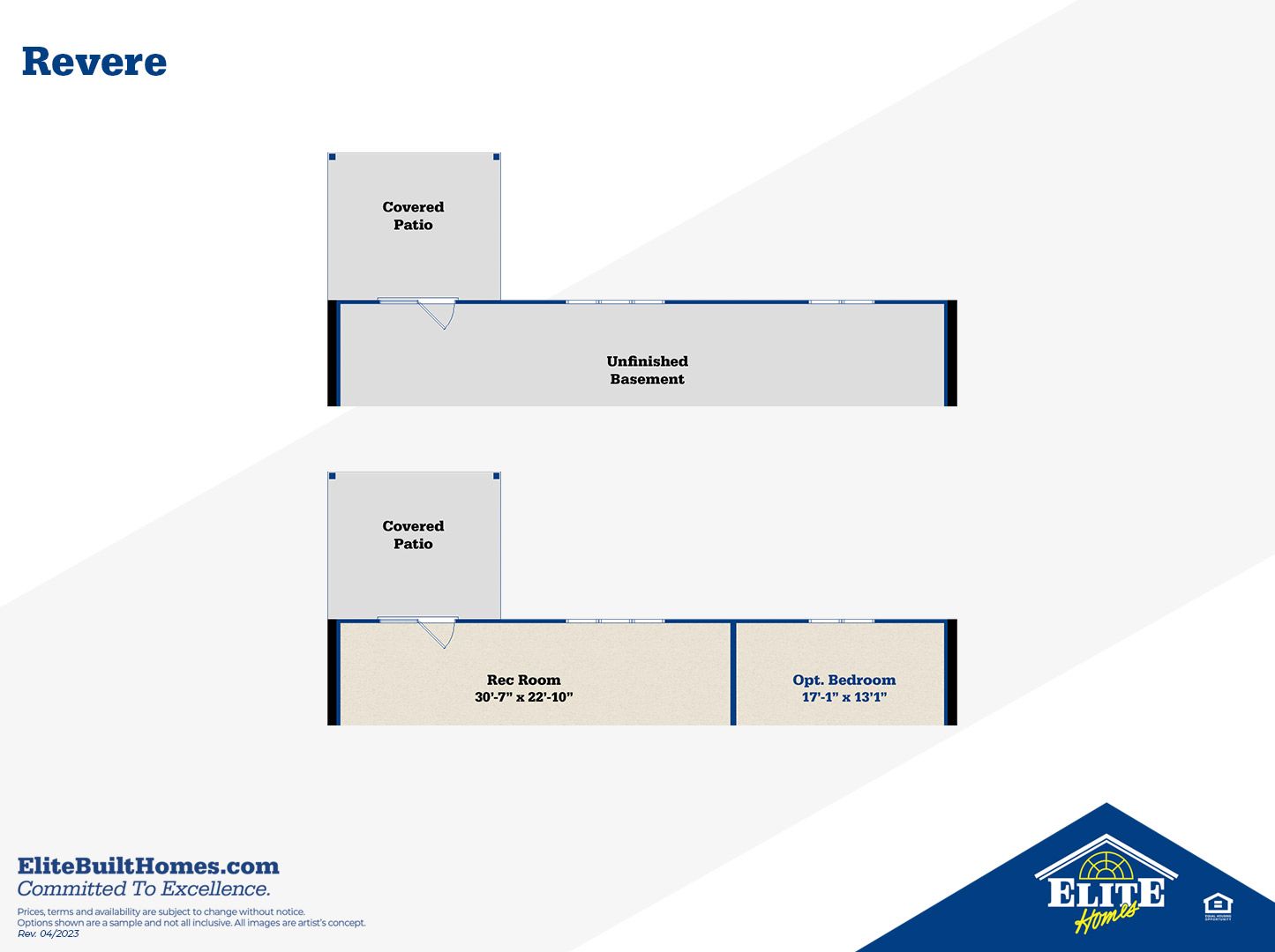 Optional Walkout Lower Level