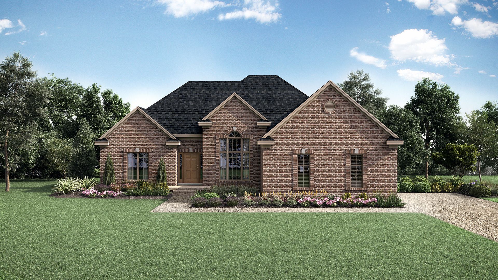 Elevation B - with side-entry garage