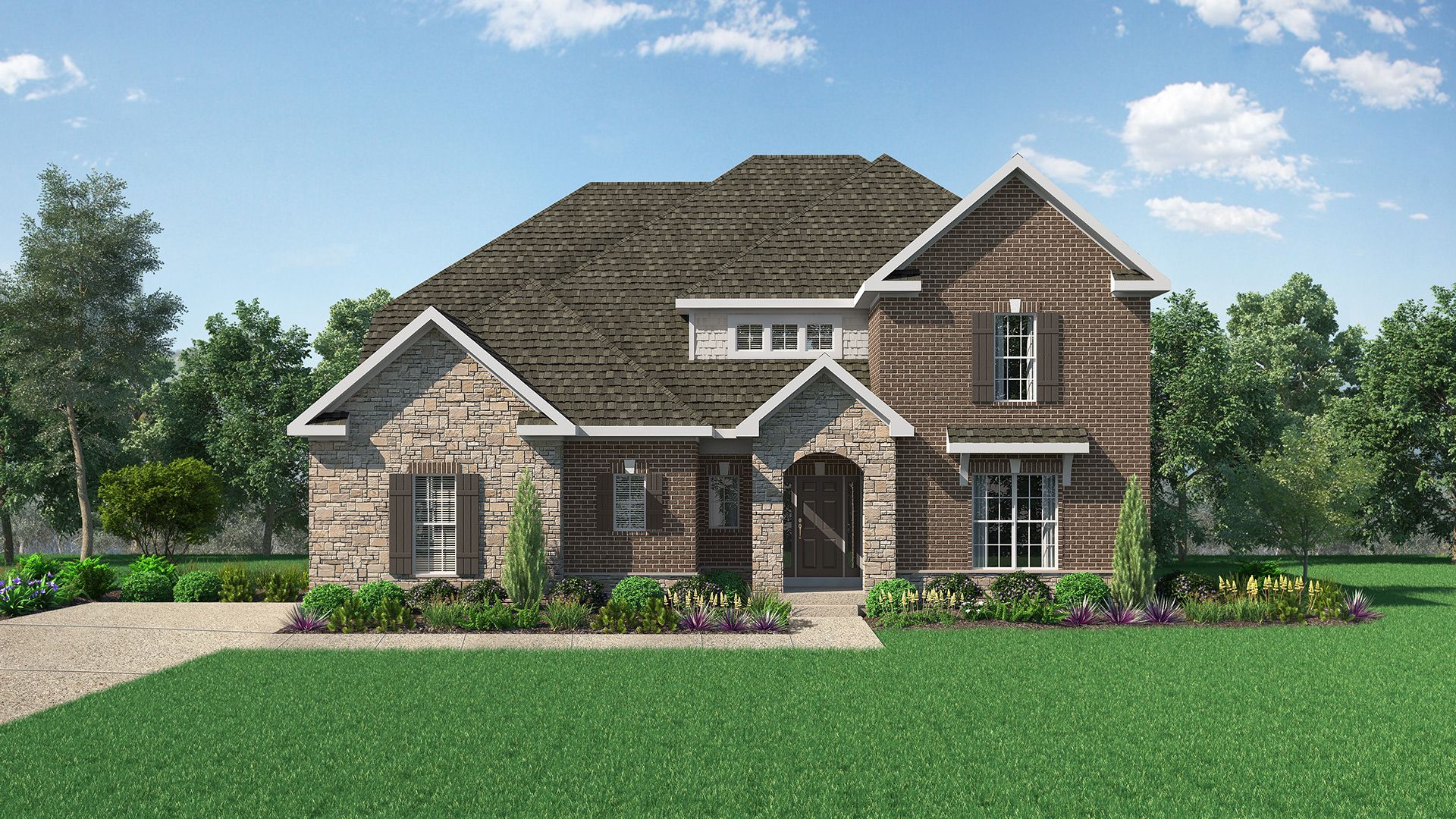 Elevation C - with side-entry garage