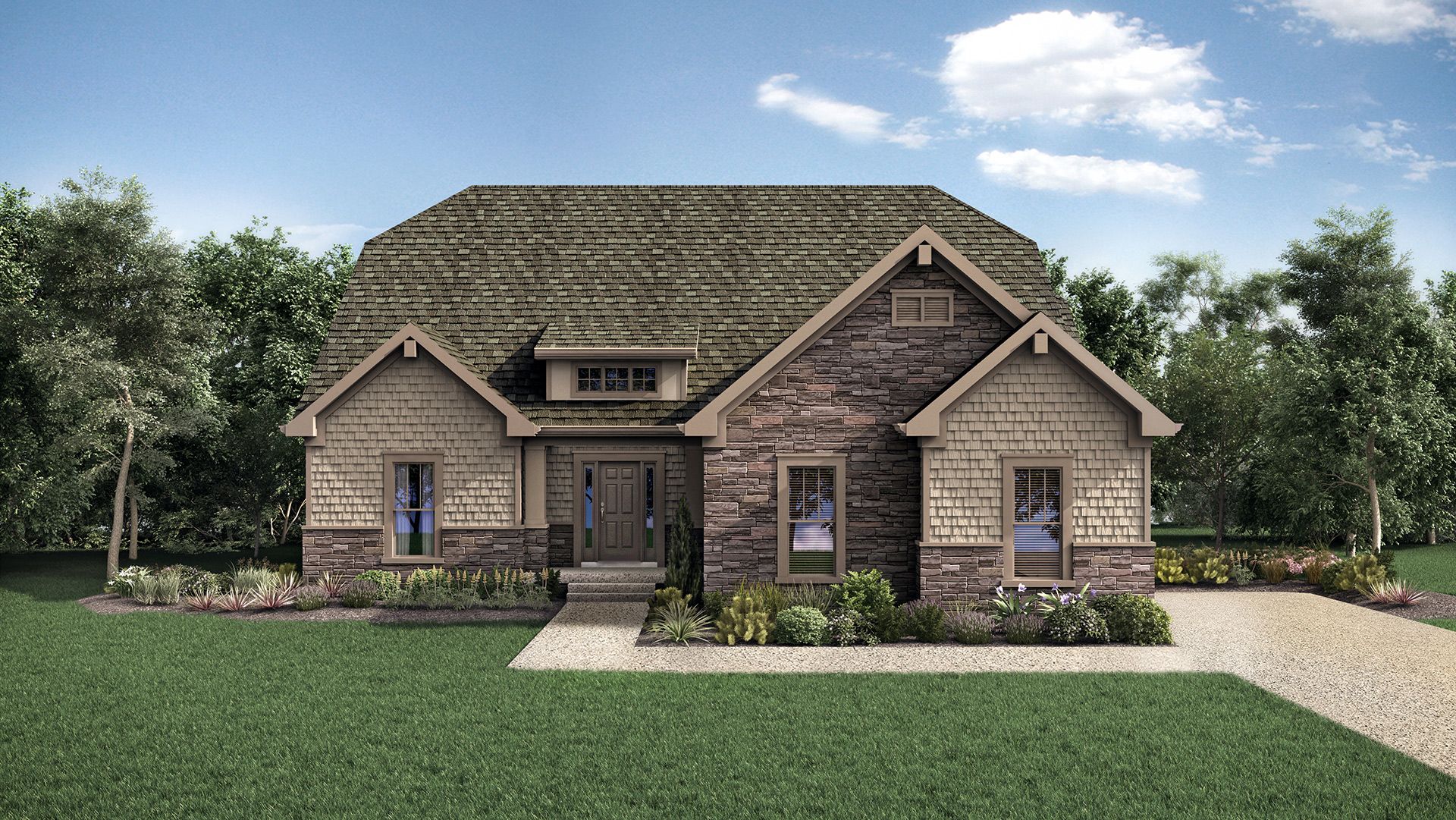Elevation C - with side-entry garage