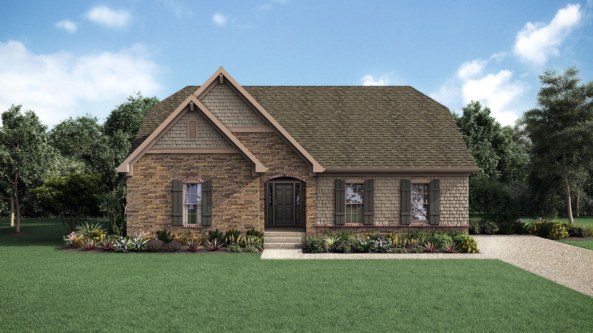 Elevation D - With Side-Entry Garage
