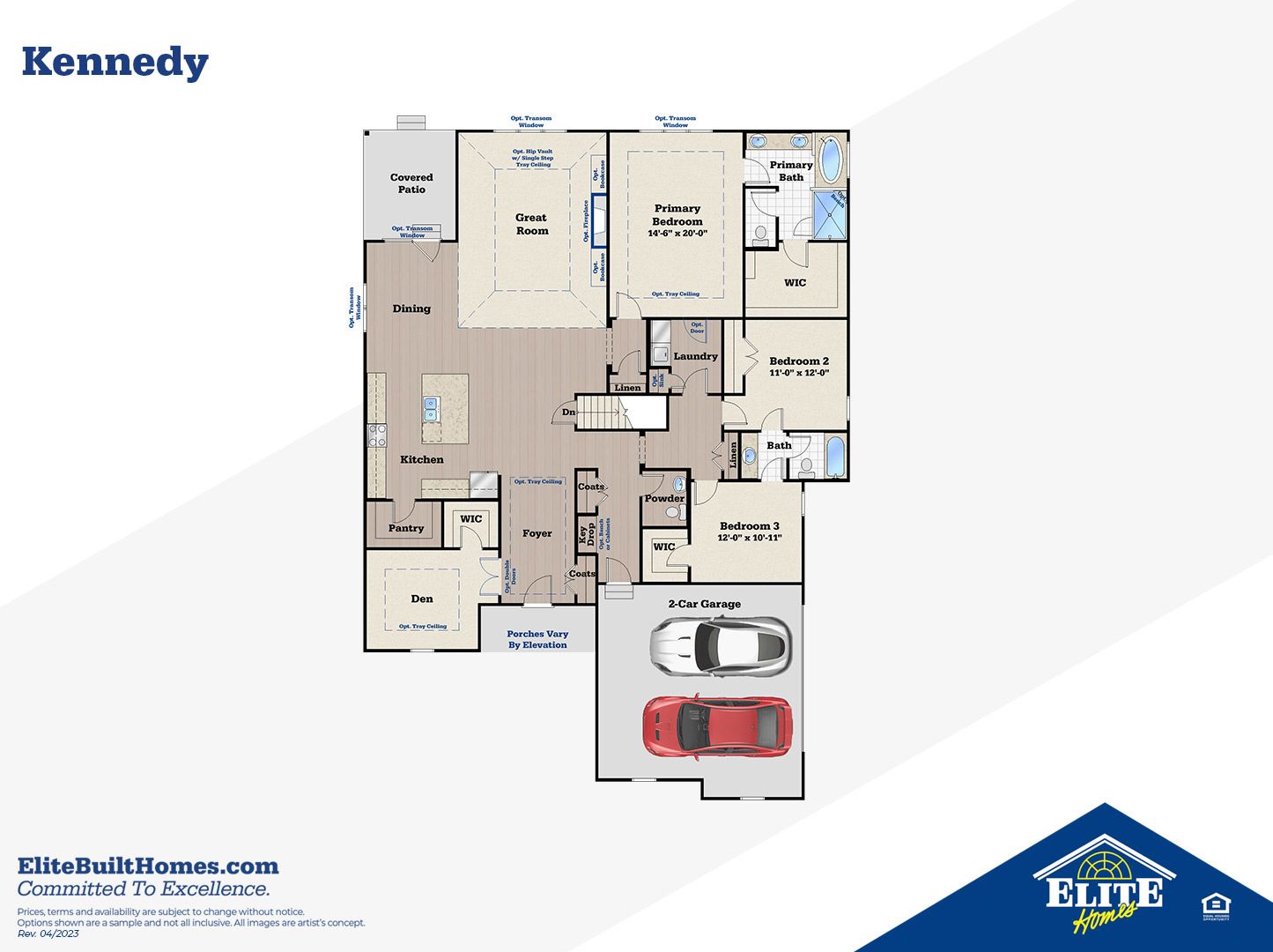 Main Level - Side-Entry Garage