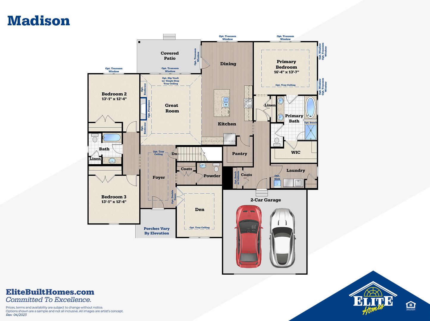 Main Level w/ Front-Entry Garage