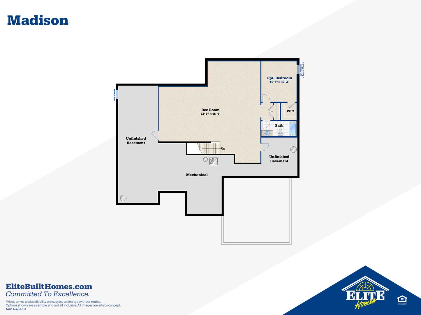 Optional Finished Lower Level