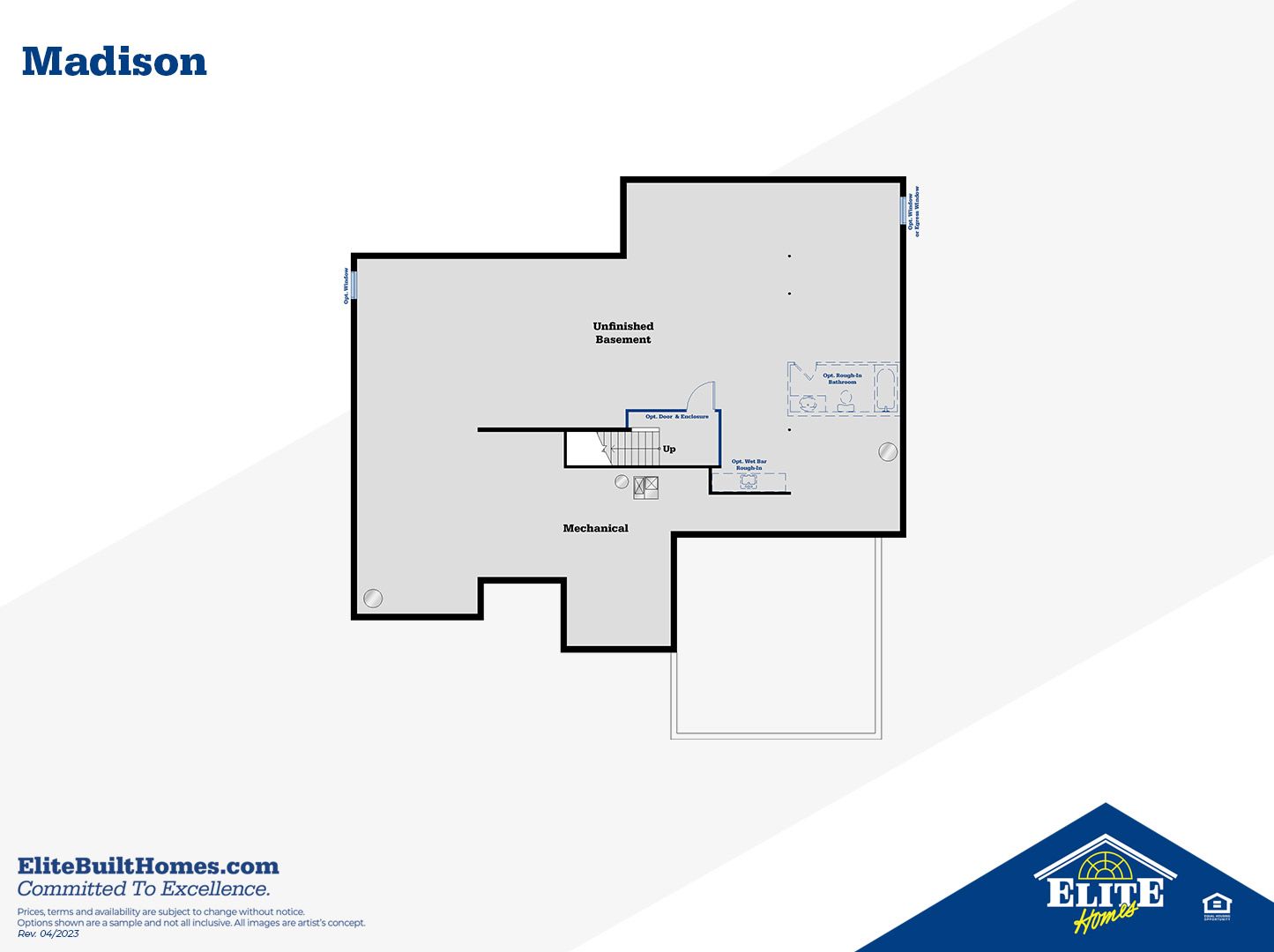 Unfinished Lower Level