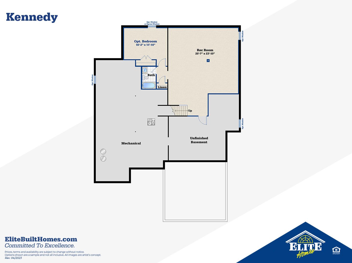 Optional Finished Lower Level