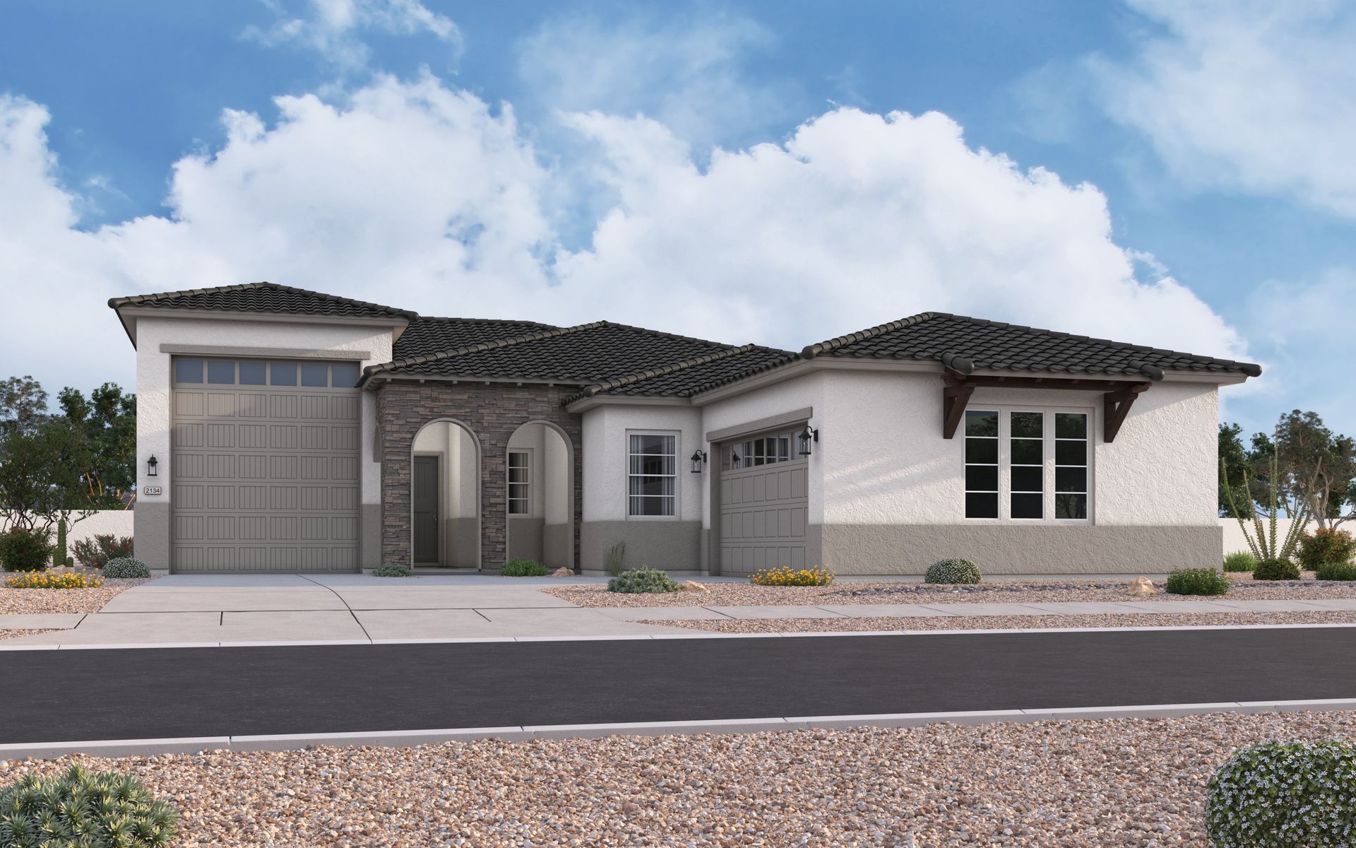 Elevation B w/ Optional RV Garage