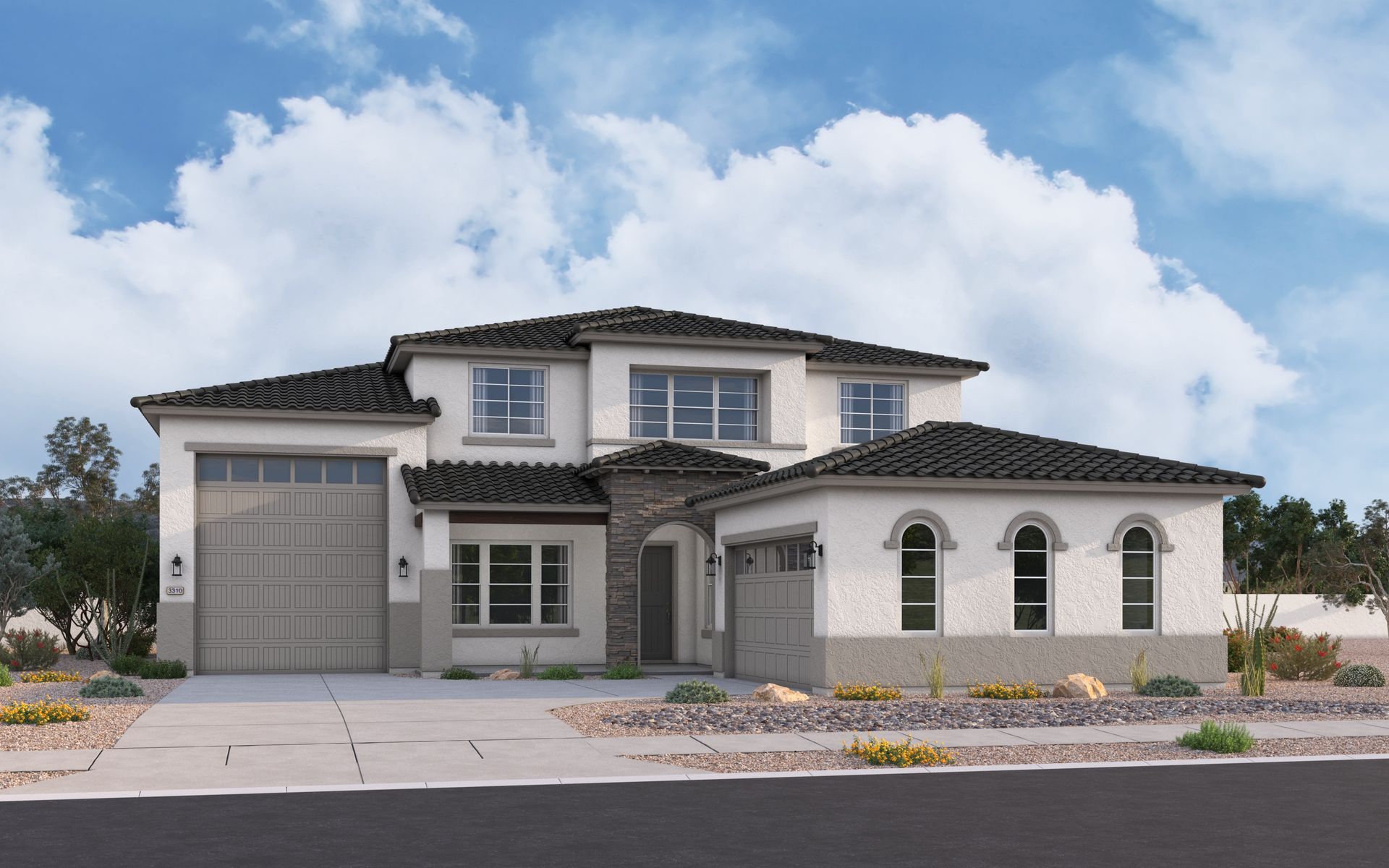 Elevation B w/ Optional RV Garage